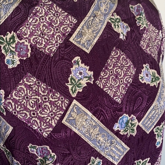 Pyke Limited purple print Blouse - Picture 2 of 7